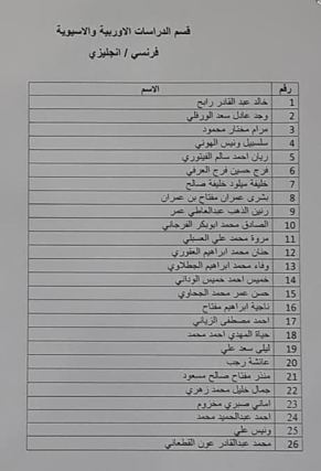 قسم الدراسات الأوربية الاسيوية