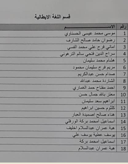 قسم اللغة الفرنسية و الإيطالية