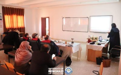 كلية اللغات بجامعة بنغازي تشهد مناقشة رسالة دكتوراه في الدراسات اللغوية والترجمة